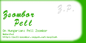 zsombor pell business card